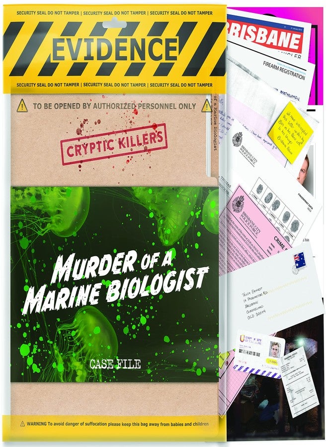 Cryptic Killers Unsolved Murder Mystery Game - Cold Case Files Investigation Detective Clues/Evidence - Solve The Crime - Individuals, Date Nights & Party Groups - Murder of a Marine Biologist - Image 1